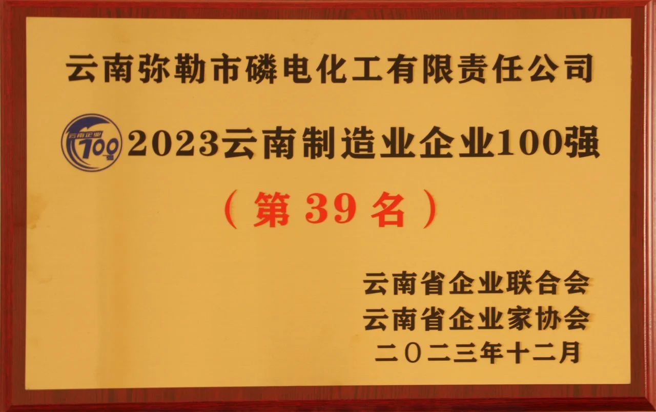 蓄势聚变 砥砺前行|弥勒工厂连获云南企业四项殊荣